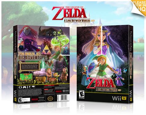 The Legend Of Zelda A Link Between Worlds Hd Wii U Box Art Cover By
