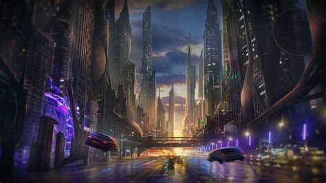 1242x2688px Free Download Hd Wallpaper Sci Fi City Futuristic
