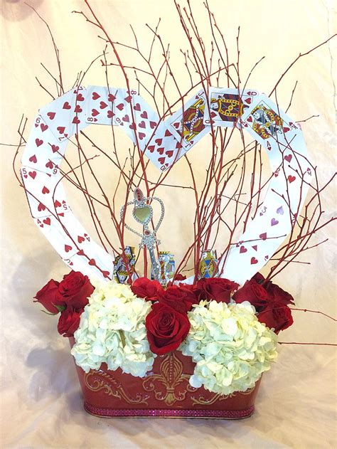 Red Queen Centerpiece For Alice In Wonderland Sweet 16 Flowers By
