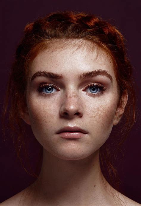 Simple Beauty Gloss On Behance Freckles Girl Simple