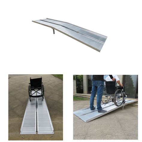 Peroptimist 10 Ft Portable Wheelchair Ramp Home Corridor Aluminum