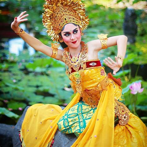 Pretty Balinese Dancer In National Costume Of Indonesia