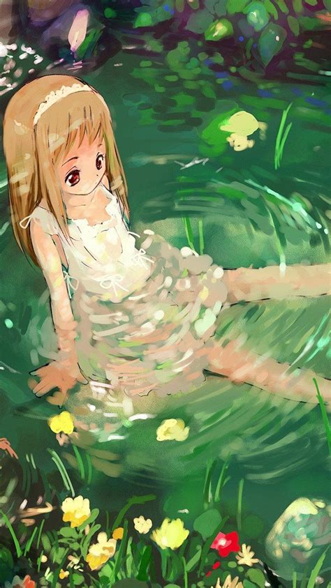 Aq59 Girl Cute Anime Water Anime Scenery Anime Artwork Anime