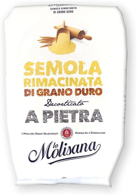 La Molisana Double Milled Durum Wheat Semolina Flour 1 Kg Amazonca