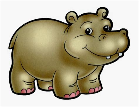 Cartoon Zoo Animals Cartoon Hippo Free Transparent Clipart Clipartkey