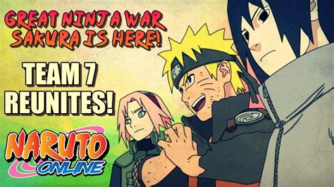 Team 7 Reunites Great Ninja War Sakura Debut Arena Naruto