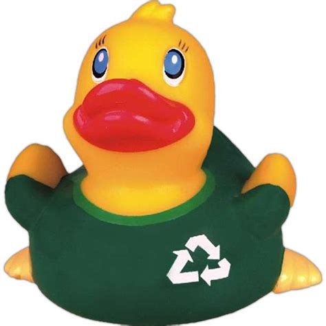 Go Green Rubber Duck Rubber Duck Rubber Recycle Symbol