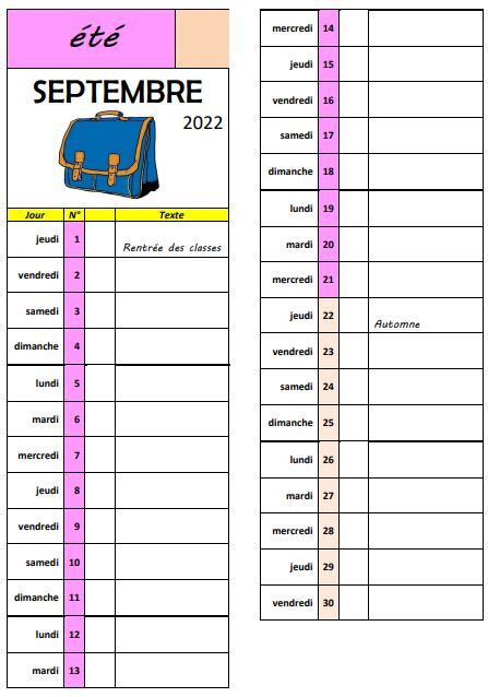 Calendrier 2023 2024 Autonomie Découverte Du Monde Mathématiques