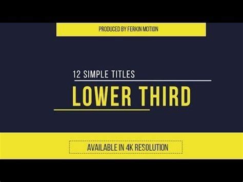 The project has 20 placeholders for your text, this means you can communicate lots of adobe® after effects® and premiere pro® is a trademark of adobe systems incorporated. Adobe After Effects - 33 Clean Lower Third |FREE TEMPLATE ...