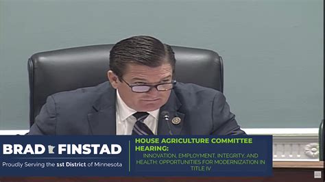 Congressman Brad Finstad On Twitter During Yesterdays Houseaggop Hearing On Nutrition I