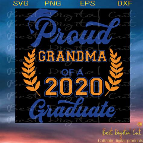Proud Grandma Of 2020 Graduate Trending Svg Proud Grandma Svg