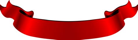 Red Ribbon Web Banner A Vintage Red Folding Ribbon Png Download