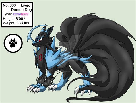 No 666 Lived The Demon Dog Pokemon By Lunadoptions On Deviantart