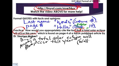 In mla style, quotation marks appearing within quotation marks have to be distinguished from one another. Citing quotes in MLA format - YouTube