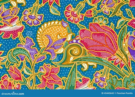 Traditional Batik Sarong Pattern Stock Photo Image Of Handwork