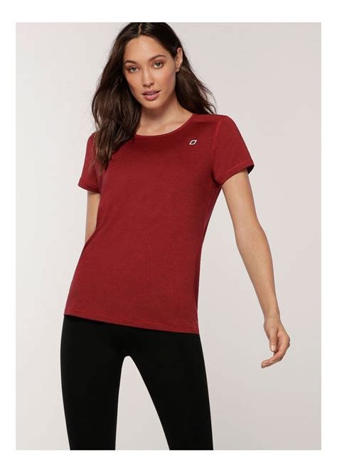 Lorna Jane Move Freely Active Tee Cherry Marl Tops From Lorna Jane
