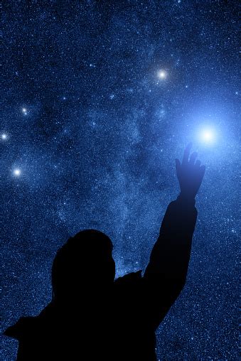 Reach for the stars (will.i.am song). Silhouette Of A Girl Reaching For The Stars Stock Photo ...