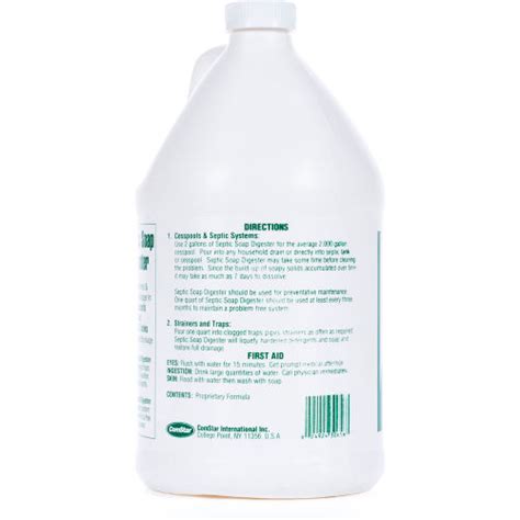 Comstar Septic Soap Digester Soap Liquifier Gallon Bottle 4 Bottles