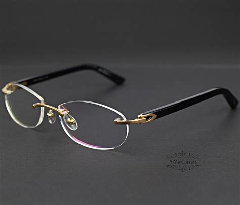 Cartier C Decor Acetate Metal Rimless Eyeglasses Ct5952148 Yimeiglasses