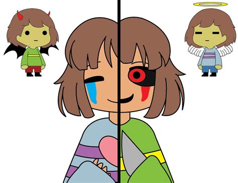 Chara And Frisk By Cyclone97 On Deviantart
