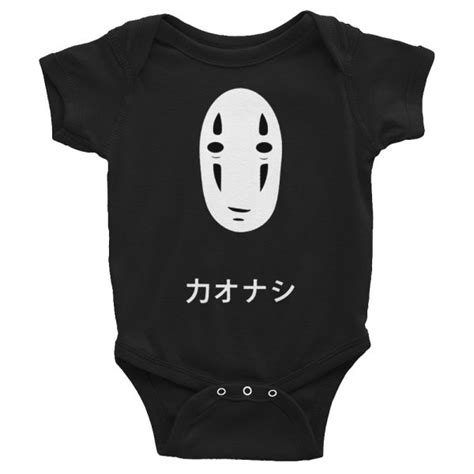 Spirited Away No Face Kaonashi Baby Custom Onesie Infant Bodysuit
