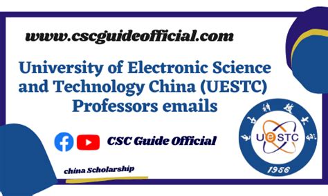 university of electronic science and technology china professors emails uestc faculty csc