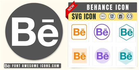 Behance Icon Svg Code — Download Path Html