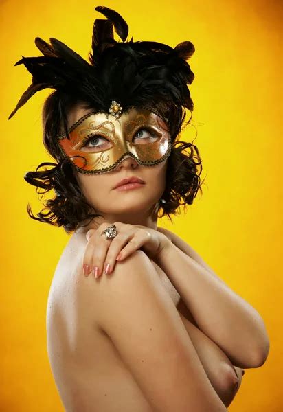 The Sexy Girl In A Mask Stock Photo Samodelkin