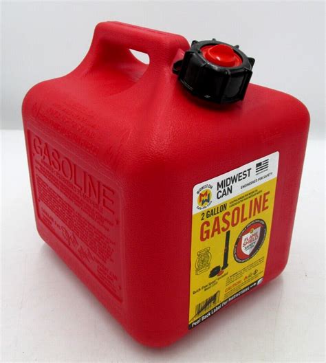 Midwest Can 2 Gallon Gas Can Red Ebay