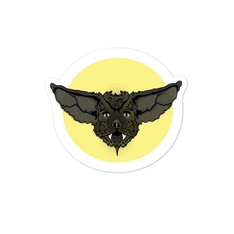 Krazy Bat Face Kustom Illustration Stickers Headstones And Hearses
