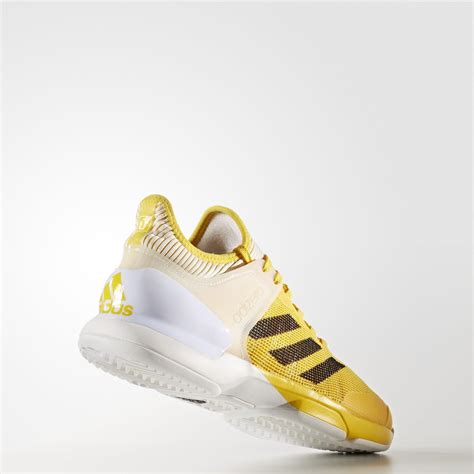 Adidas Mens Adizero Ubersonic 20 Tennis Shoes Yellow