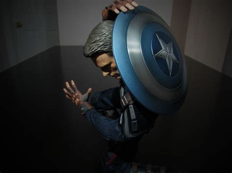 marvel captain america stealth suit 1 6 scale collectible figure by hot toys stealth suit
