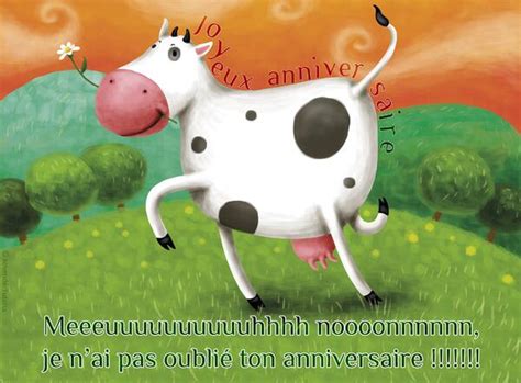 Cartes Virtuelles Vache Oublie Anniversaire Joliecarte The Best