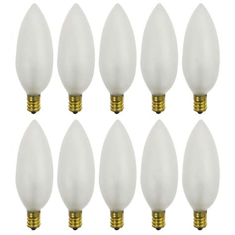 Royal Designs 10 Pack Candelabra Incandescent Light Bulbs 60 Watt