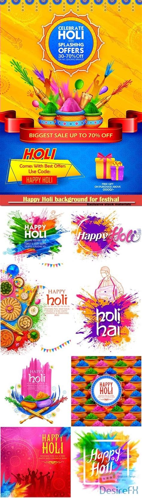 Download Happy Holi Background For Festival Of Colors