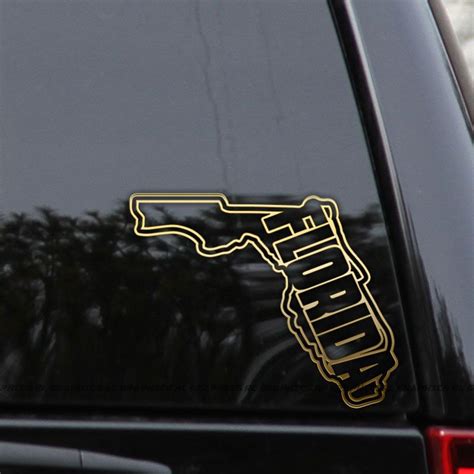 Florida Decal Sticker Fl State Outline Love Home Car Window Laptop Wall