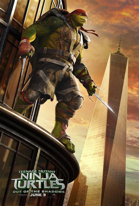 Teenage Mutant Ninja Turtles Out Of The Shadows 2016 Poster 4