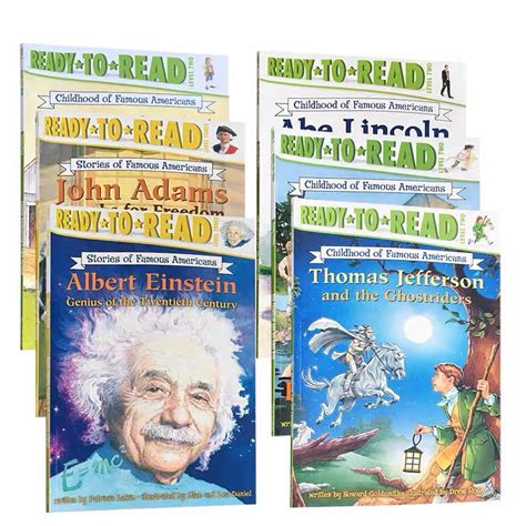Ready To Read Level 2 Childhood Of Famous Americans Value Pack 6 Books