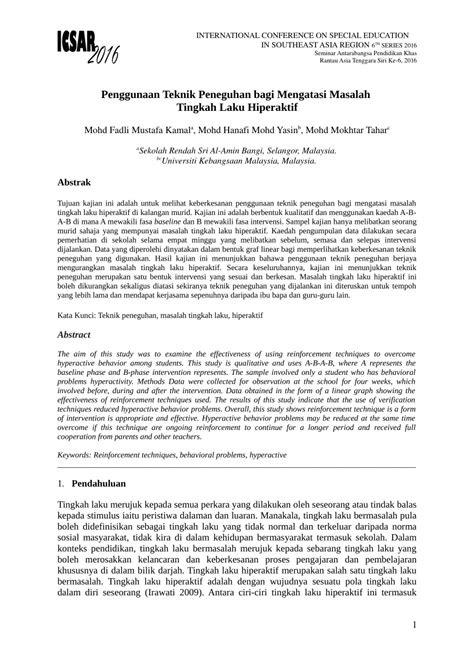 Strategi untuk menangani masalah disiplin. (PDF) Penggunaan Teknik Peneguhan bagi Mengatasi Masalah ...