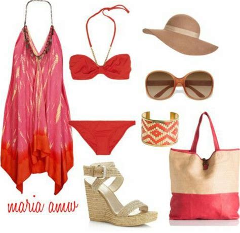 Beach Outfit Casual Red Dress Casual Cute Beach Outfits Summer Beach