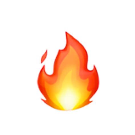 Apple Fire Emoji Png