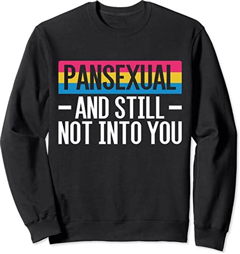 pansexual and still not into you funny lgbtq pans pansexual sweatshirt uk fashion