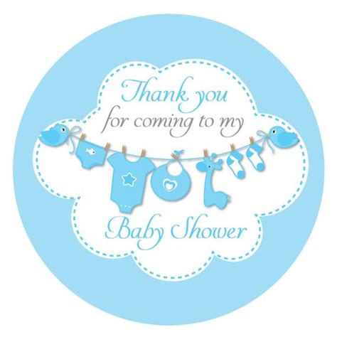 Obviously, the meat of the letter will be thanking. Thank you for coming to my baby shower' 60mm stickers ...