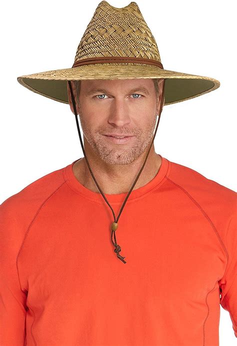 Upf 50 Mens Straw Beach Hat Sun Protective Natural Cp12egddu37 Straw Hat Beach Hats