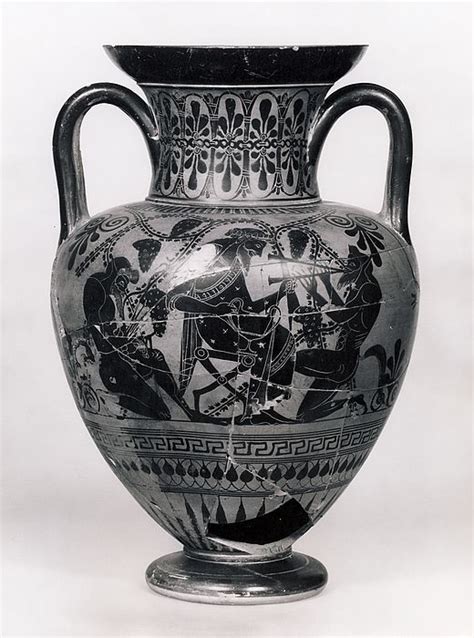 Amphora With Dionysos Among Sileni A And Chariot Scene B Greek