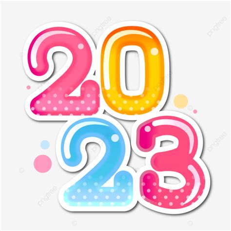 2023 Logo Vector Png Images 2023 Colourful Logo 2023 New Year Year
