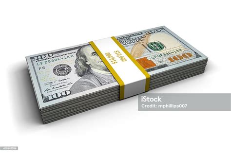 Stack Of Money 10000 Dollars Stock Photo Download Image Now Us
