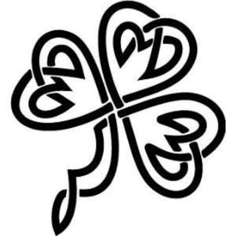 Celtic Knot Shamrock Vinyl Decal Sticker Etsy