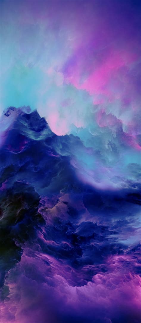 1080x2460 Colorful Clouds Abstract 4k 1080x2460 Resolution Wallpaper