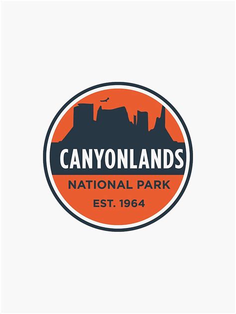 Canyonlands National Park Badge Sticker By Elemental221b Redbubble